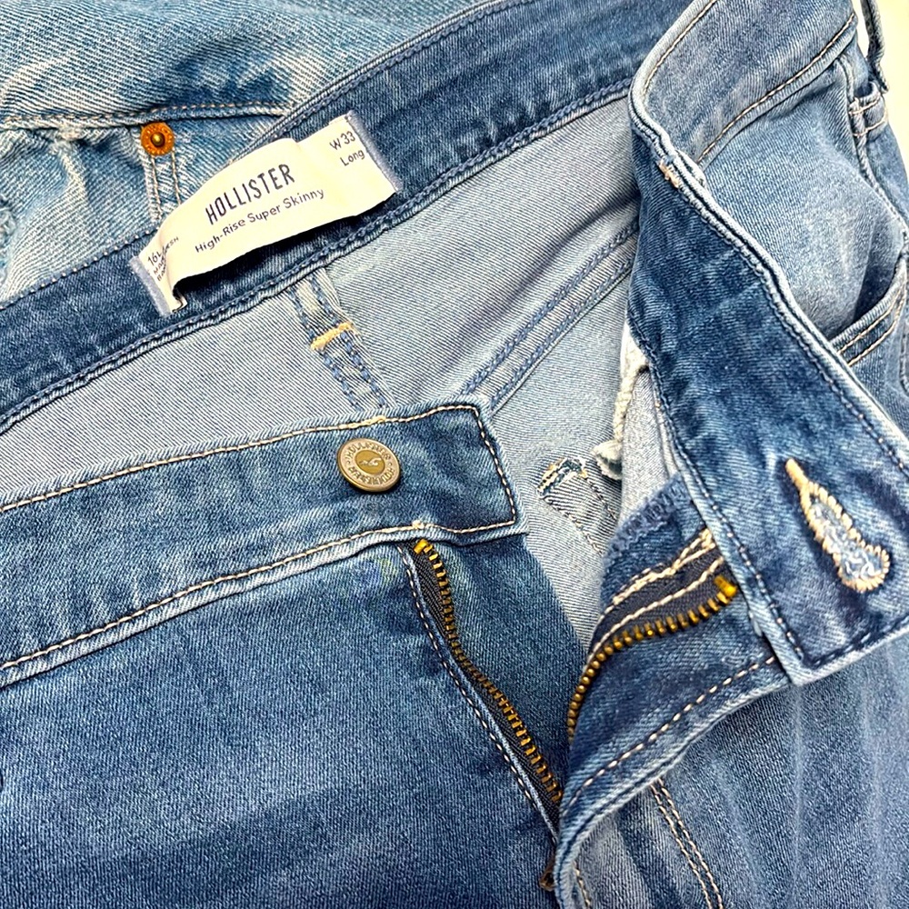 Hollister High-Rise Super Skinny Jeans W33 Long (16 long)